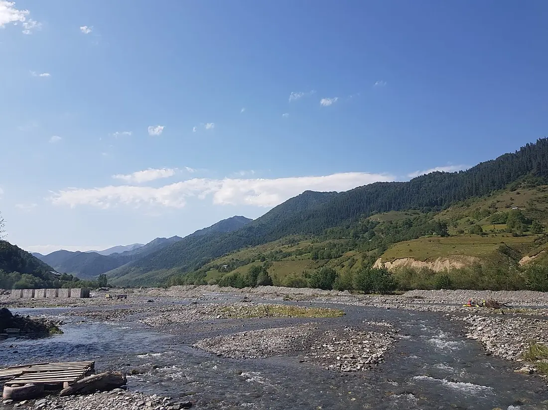 The White Aragvi valley near Pasanauri